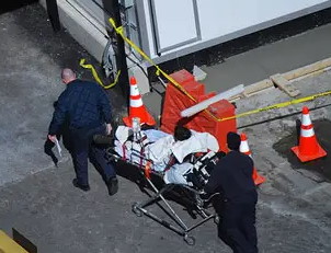 Person on stretcher